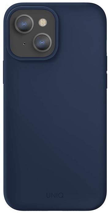 Чехол UNIQ LINO Hue с MagSafe для iPhone 13, синий (IP6.1HYB(2021)-LINOBLU)