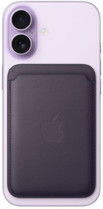 Apple FineWoven Wallet (2025) с MagSafe для iPhone, фиолетовый (Midnight Purple) MGH84FE/A