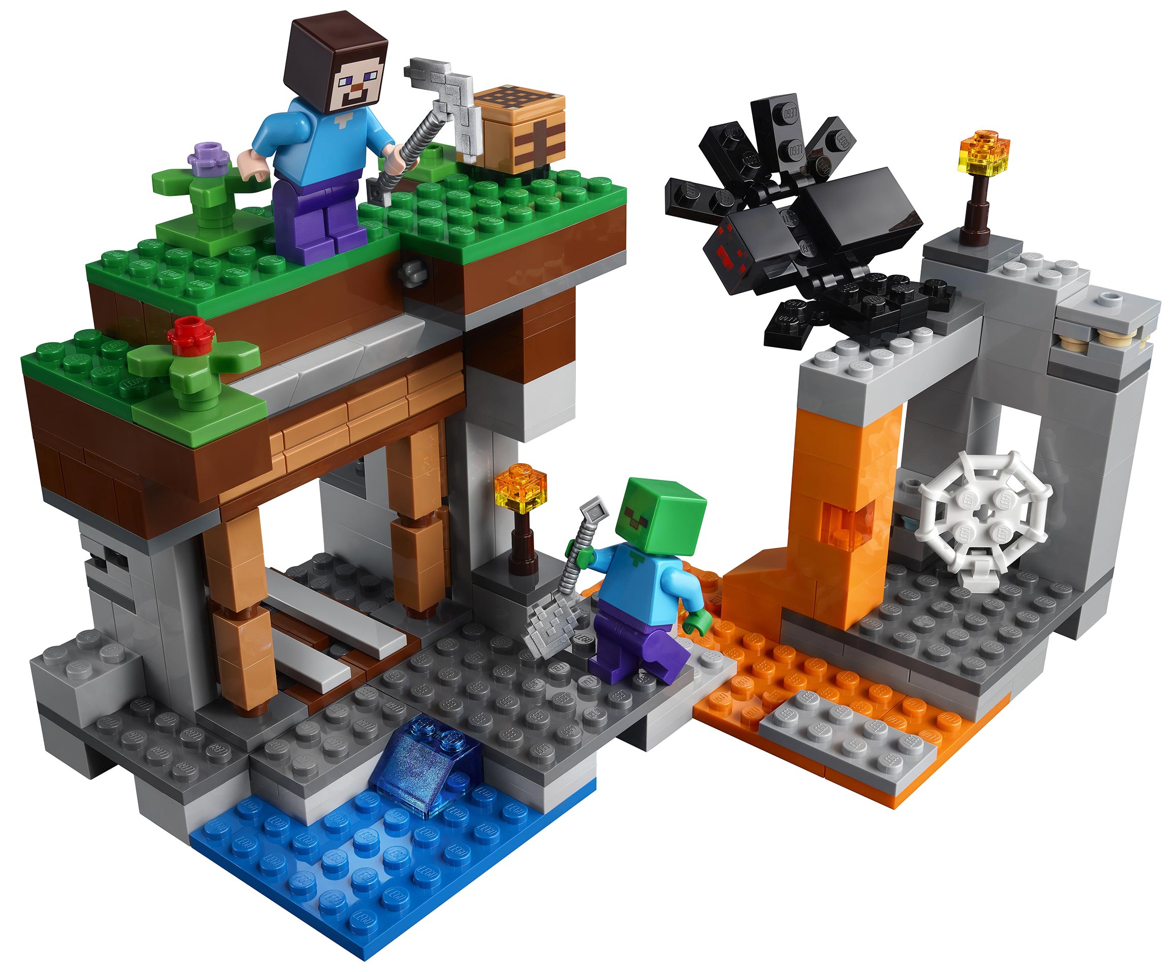 Конструктор LEGO Minecraft 21166 «Заброшенная» шахта