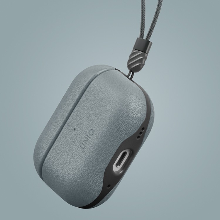 Чехол Uniq Lyden DS для AirPods Pro 2, Washed Blue/Black (AIRPODSPRO2-LDSWBLUBLK)