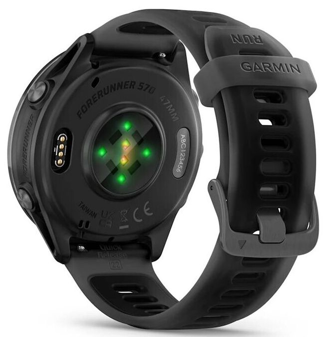 Garmin Forerunner 570 47mm, Schwarz/Schiefergrau Aluminium (010-02971-00)