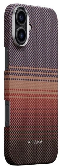 Чехол Pitaka Tactile Woven case для iPhone 16 Plus, принт закат (Sunset)