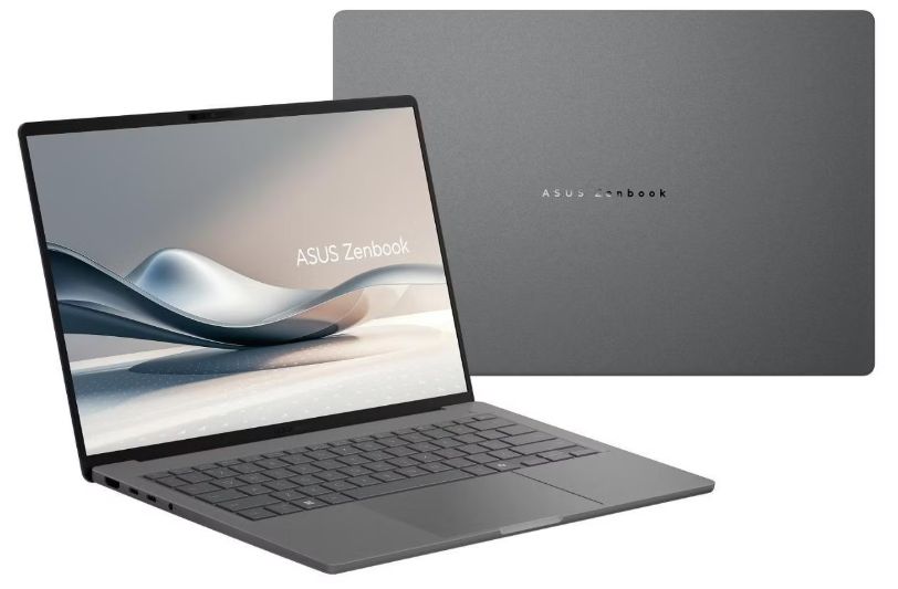 Asus Zenbook A14 UX3407QA-QD273W 14" (Qualcomm Snapdragon X X1 26 100, Qualcomm Adreno) 16ГБ, 1ТБ SSD, Windows 11 Home, серый (UX3407QA-QD273W)