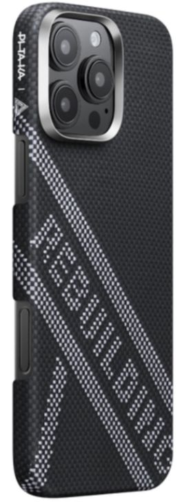Чехол Pitaka Re-Tros Tactile Woven Case для iPhone 16 Pro Max, черный (Rebuilding)