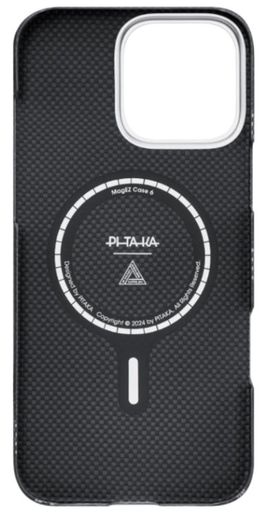 Чехол Pitaka Re-Tros Tactile Woven Case для iPhone 16 Pro Max, черный (Rebuilding)