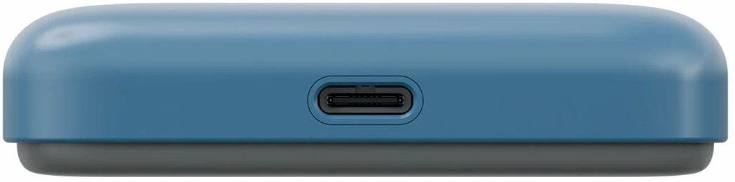 Внешний аккумулятор с беспроводной зарядкой EnergEA Bazic GoPower SNAP 5K 15W +С 20W +AW, синий