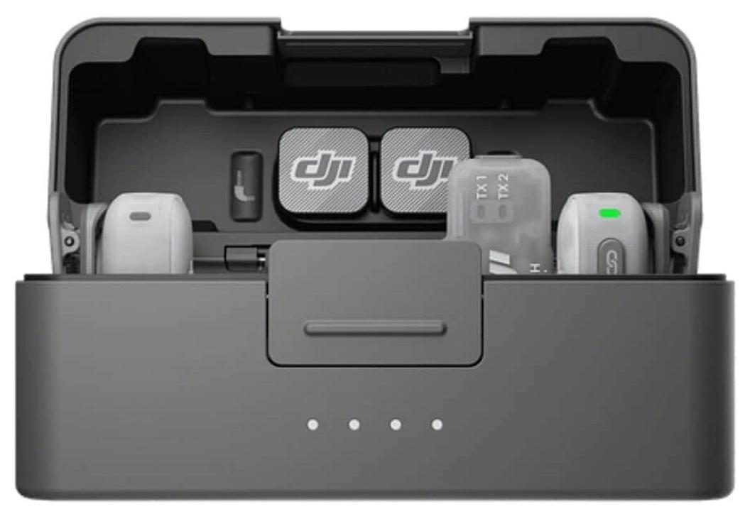 Микрофон DJI Mic Mini 2 (2 TX + 1 Mobile RX + Charging Case), серый