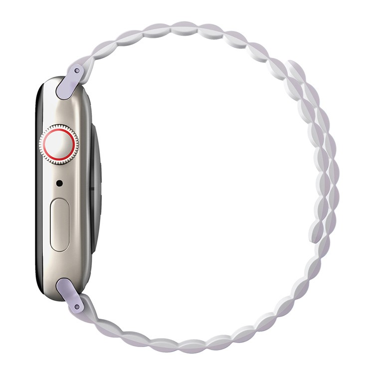 Ремешок Uniq Revix Reversible Magnetic для Apple Watch 42/44/45/49 mm, фиолетовый/белый (45MM-REVLILWHT)