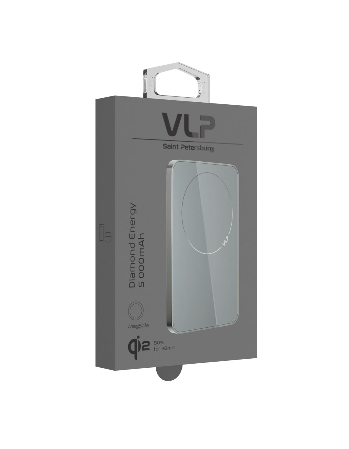 VLP Diamond Energy MagSafe Qi2 5000mAh, Titanium Natural (1044002)