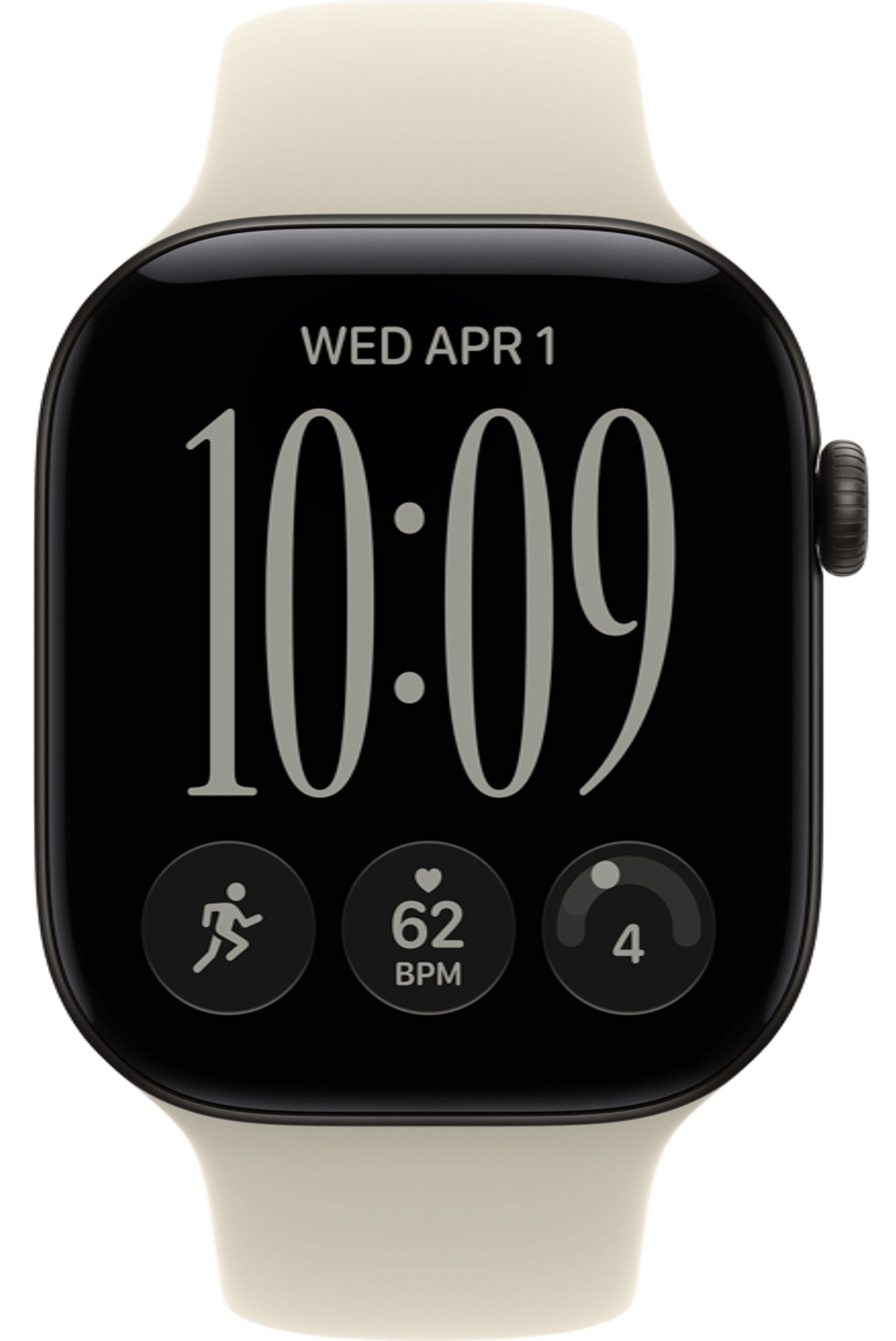 Apple Watch Series 12 46mm Black Aluminum Case with Sport Band Sand
