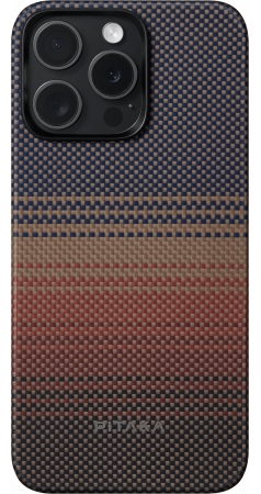 Чехол Pitaka Fusion Weaving MagEZ 5 для iPhone 15 Pro, Sunset KI1501SU