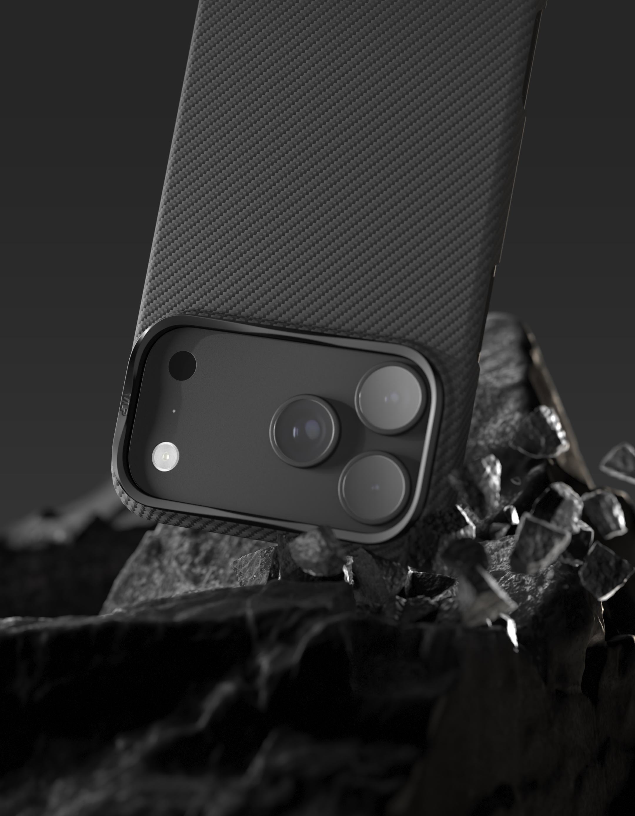 Чехол VLP Kevlar Case с MagSafe для iPhone 18 Pro, черный (1058100)