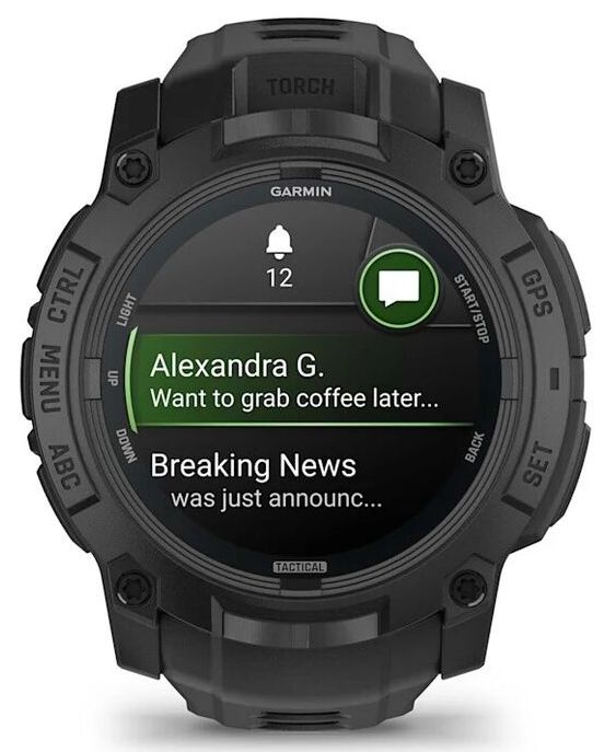 Garmin Instinct 3 50 mm AMOLED Tactical Edition, Black (010-03020-50)