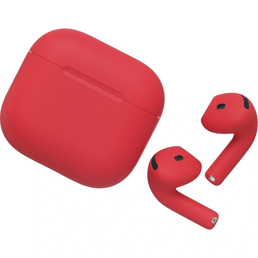Apple AirPods 4 Color, красный матовый