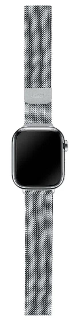Ремешок uBear Spark для Apple Watch 38/40/41mm S/M, серебристый (WB03SL02SM-AW)