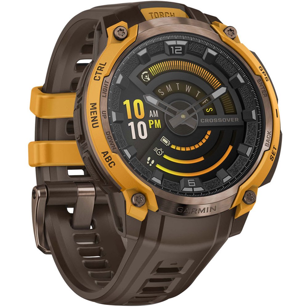 Garmin Instinct Crossover AMOLED, бронзово-коричневый (010-03398-01)