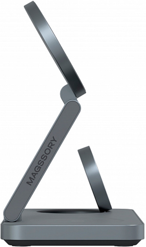 Беспроводное зарядное устройство Magssory Yoga Magsafe для Apple 3 в 1, графит (WCH016)
