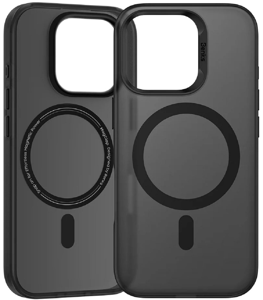 Чехол силиконовый Benks Lucid Armor Case с MagSafe для iPhone 16 Pro Max, серый