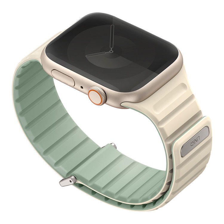 Uniq Revix EVO reversible Magnetic Soft для Apple Watch 42-41-40 мм, Mint/Beige