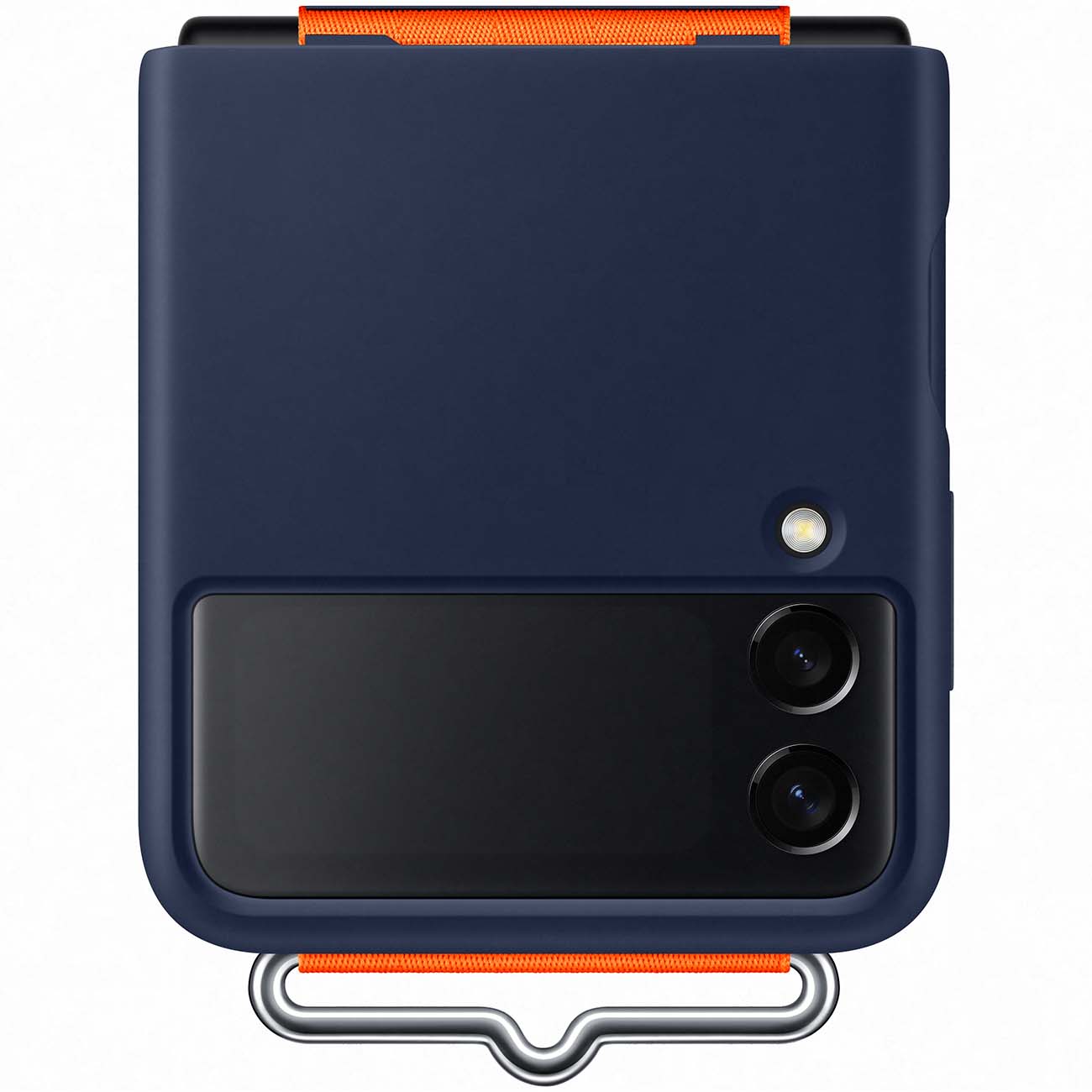 Клип-кейс Samsung Galaxy Z Flip3 Silicone Cover с ремнем Blue (EF-GF711TNEGRU)