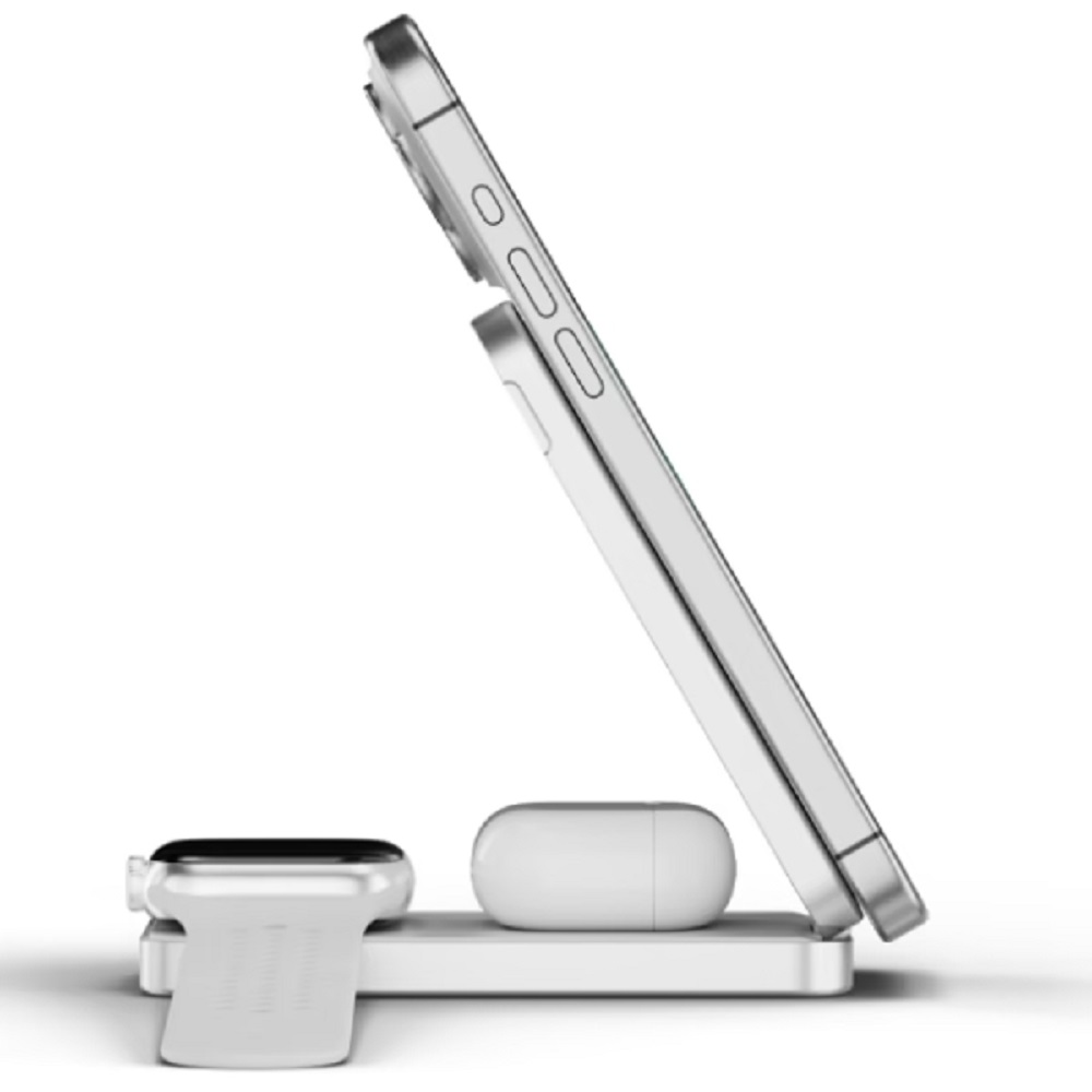 Внешний аккумулятор с беспроводной зарядкой uBear Cruise PD20W Qi2 8000 mAh, белый