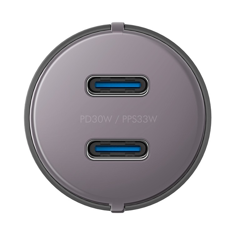 EnergEA Alu Drive D60 2xUSB-C PD/PPS 66W, Aluminium Gunmet (CAR-AD-D60)