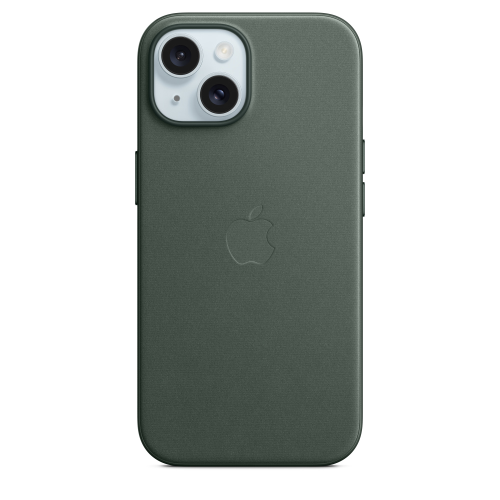 iPhone 15 Plus FineWoven Case с MagSafe, Evergreen