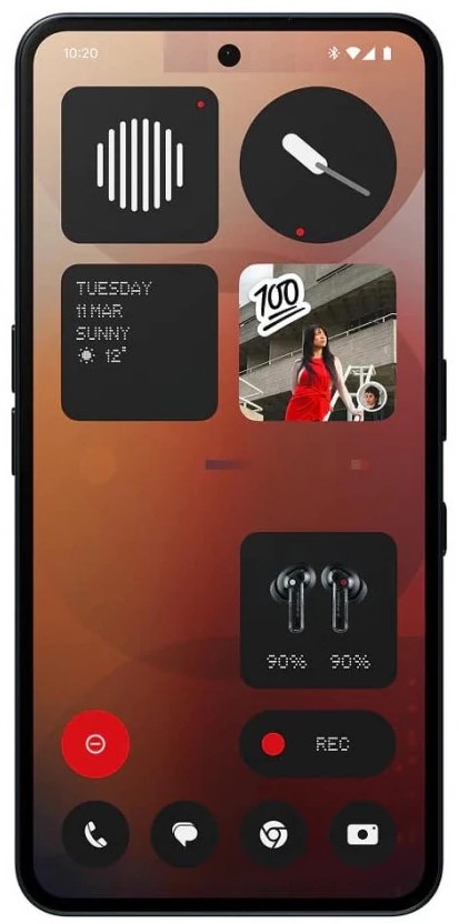Nothing Phone (3a) 8/128GB, черный