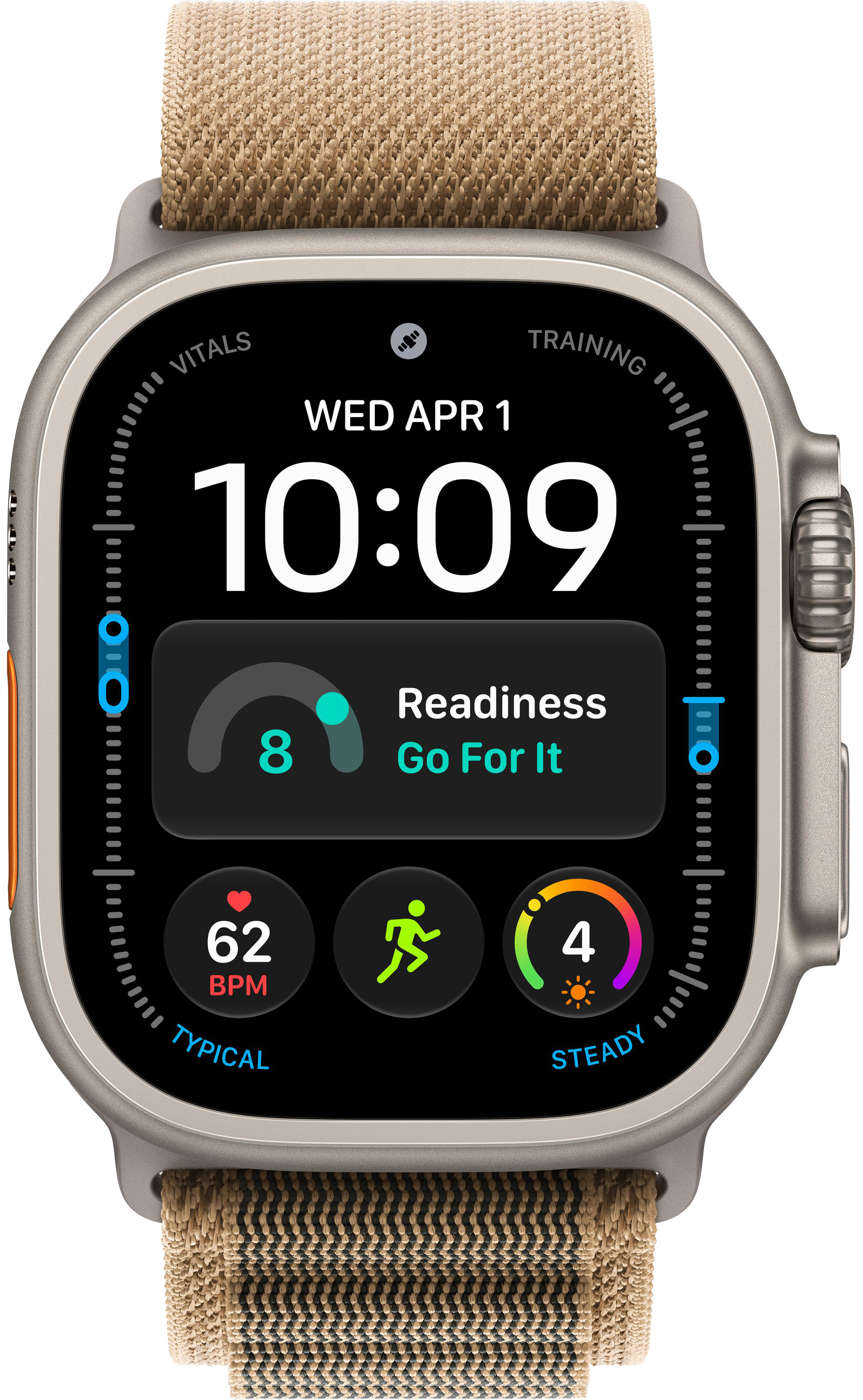 Apple Watch Ultra 4 (2026) 49mm Natural Titanium Case with Desert Alpine Loop Large