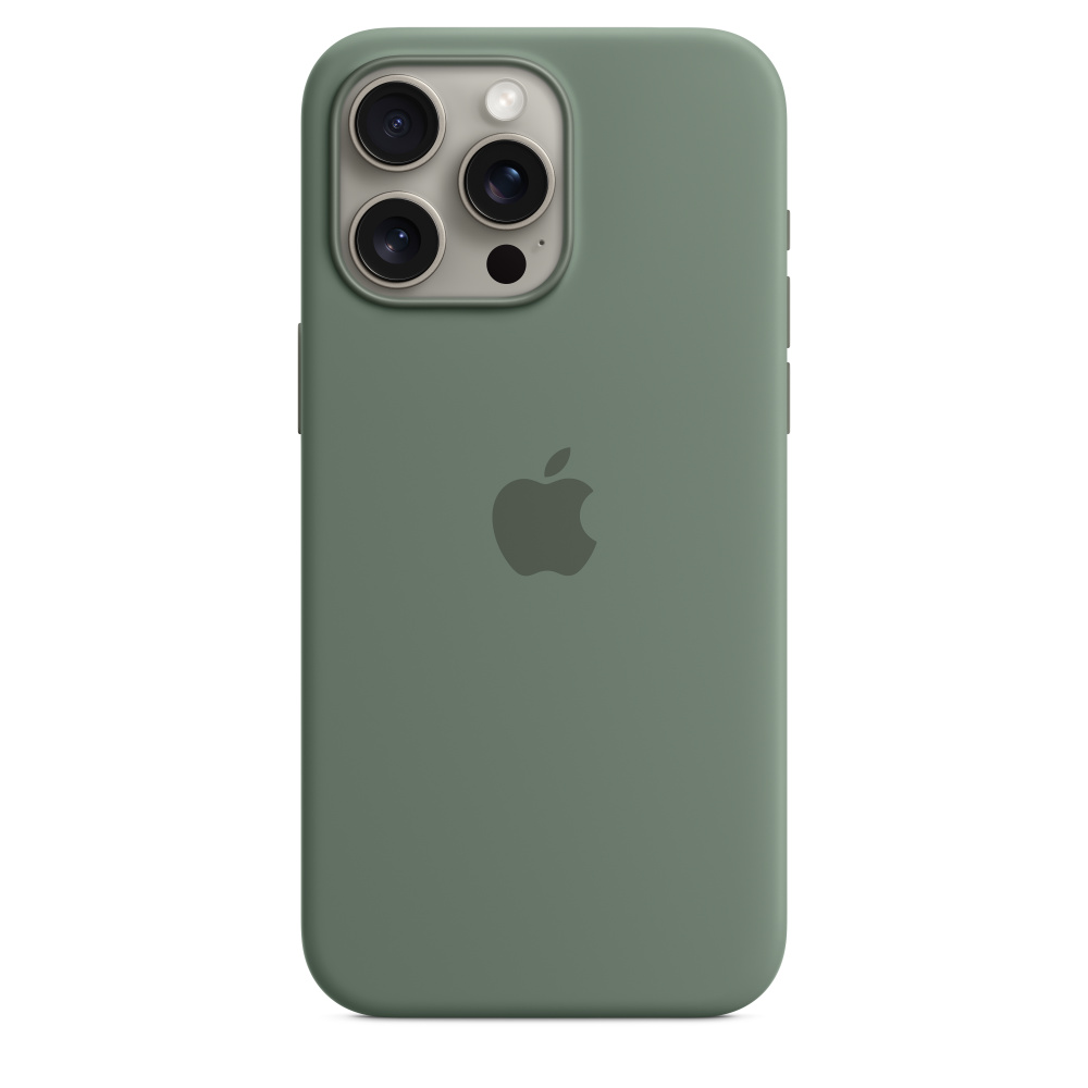 Чехол Apple iPhone 15 Pro Max Silicone Case с MagSafe, Cypress (MT1X3)