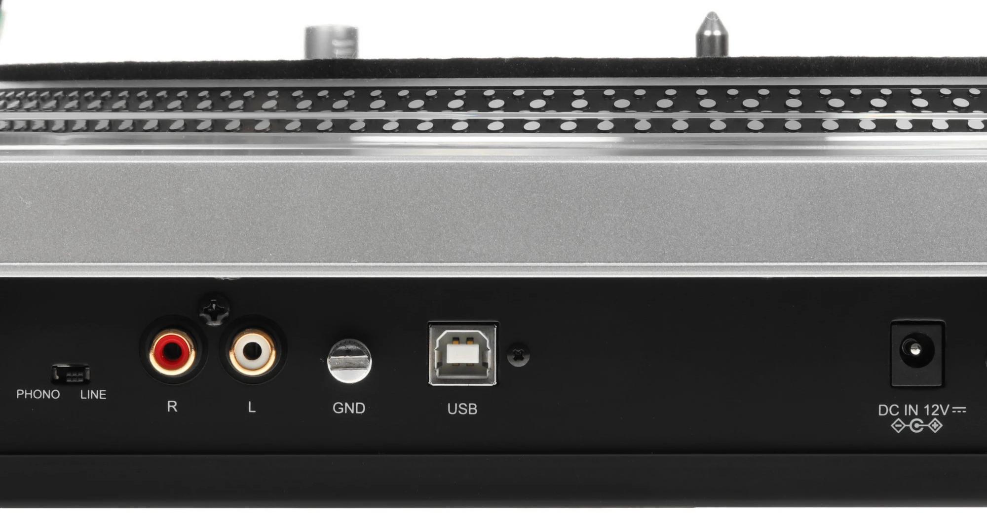 Виниловый проигрыватель Audio-Technica AT-LP120XUSB, серебристый