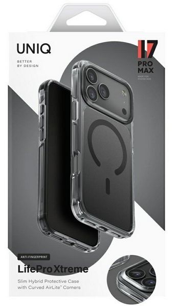 Uniq Lifepro Xtreme с MagSafe для iPhone 17 Pro Max, Frost Smoke (IP6.9P(2025)-LXAFMFSMK)