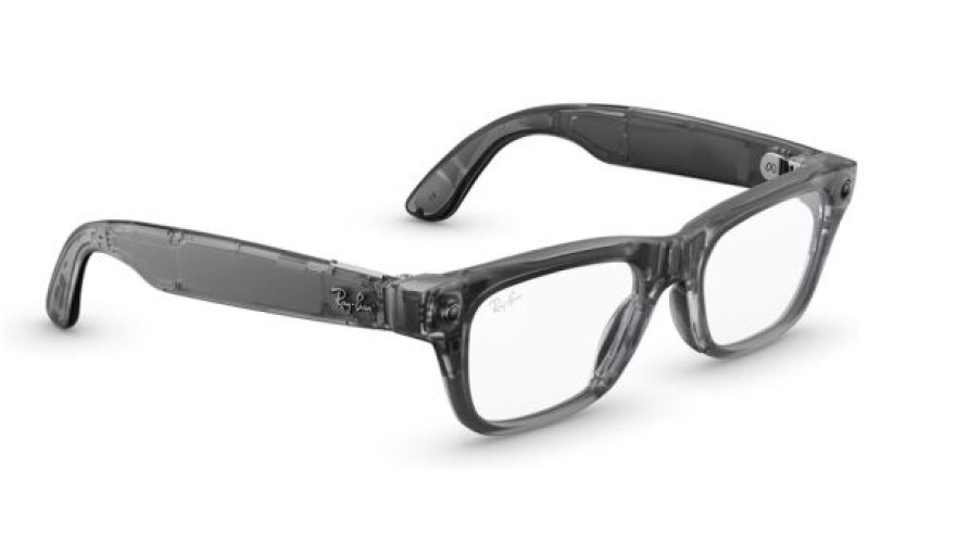 Meta Ray-Ban Blayzer Optics Gen2 RW7001, S54 Matte Transparent Ice Grey