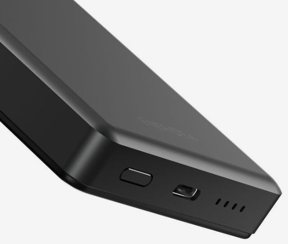 Внешний аккумулятор EnergEA  AluPac 10000 mAh MagSafe 15W, черный (Gunmetal Black) AP-10KQH-GUN