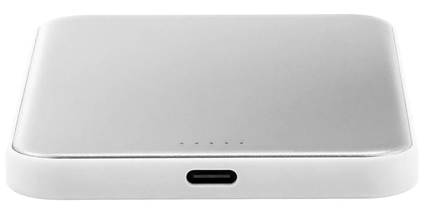 Внешний аккумулятор uBear Strike 5000 mAh, PD30W, Qi2.2, белый (PB28WH5000-PDM)