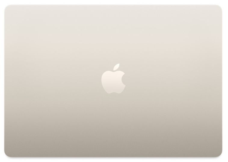 Apple MacBook Air 13 (M4, 10C CPU/10C GPU, 2025), 24 ГБ, 1 ТБ SSD, Starlight (сияющая звезда) Z1CW000TZ