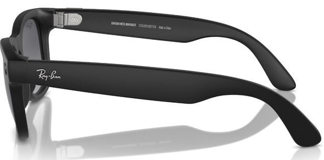 Ray Ban Wayfarer RW4008 155-53 Matte Black/Polar Gradient Graphite (8056597988421)