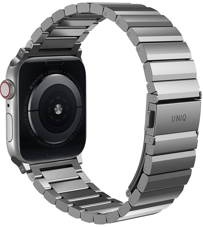 Uniq Strova Strap Link Steel для Apple Watch 44/45/46/49мм, Silver (44MM-STRVSIL)