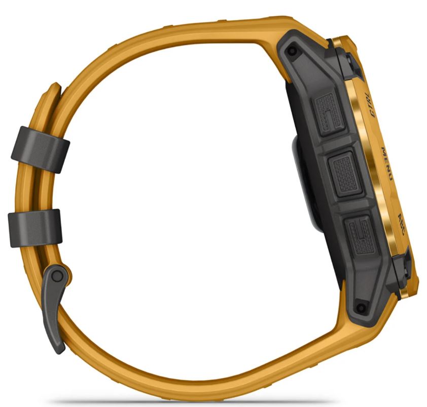 Умные часы Garmin Instinct 3 50mm Solar, Sunburst with Sunburst/Gray Silicone (010-02935-42) HK