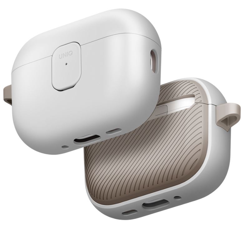 Чехол Uniq Clyde Lock case для AirPods Pro 3, Mist Grey/Khaki