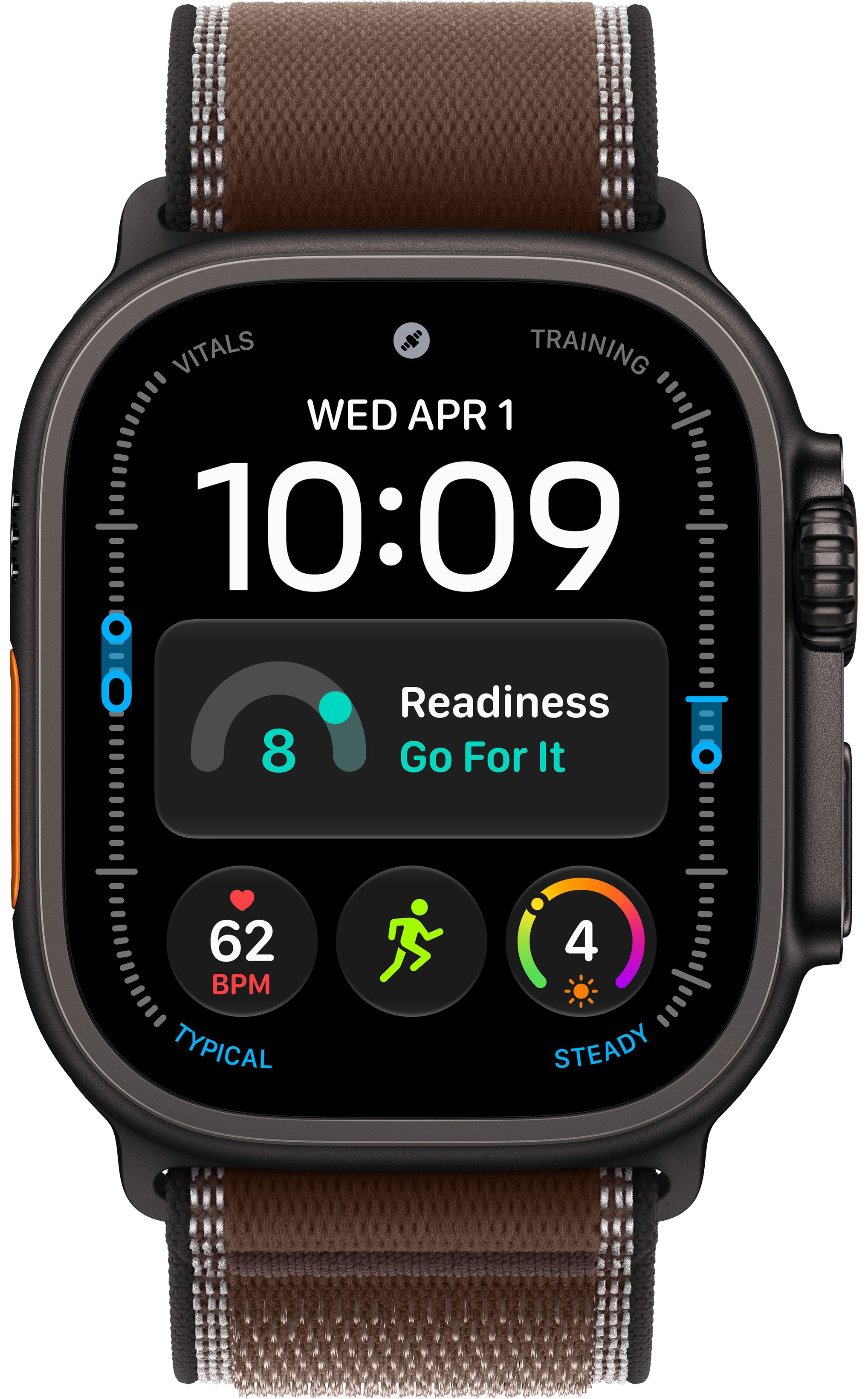 Apple Watch Ultra 4 (2026) 49mm Black Titanium Case with Dark Umber Trail Loop (M/L)