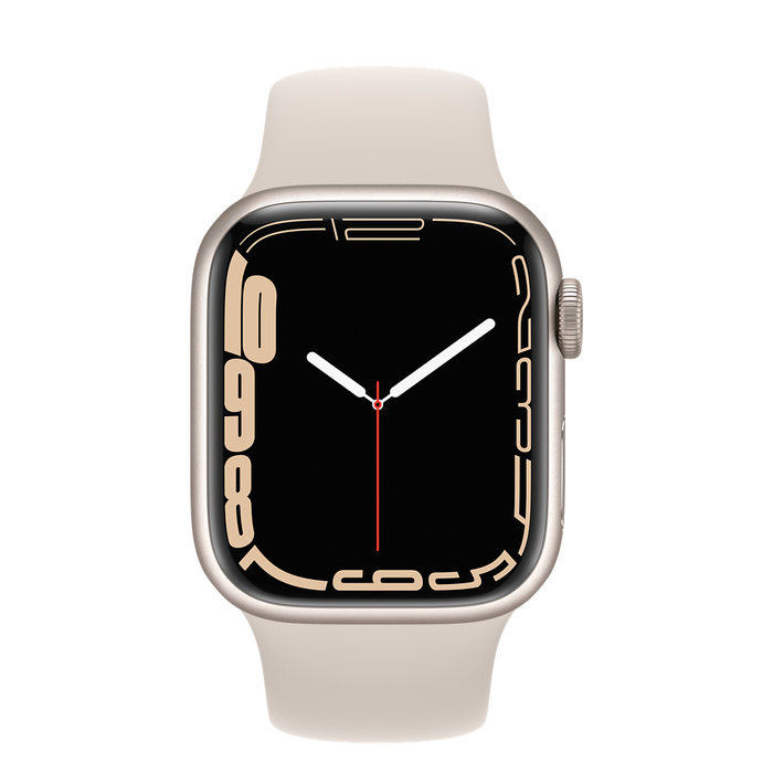 Apple Watch Series 7 45mm Aluminium with Sport Band (сияющая звезда)