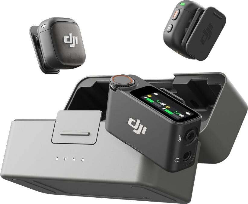 Беспроводной микрофон DJI Mic 3 (2 TX + 1 RX + Charging Case), черный