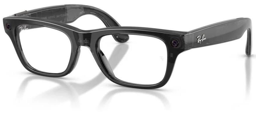 Умные очки Meta Ray-Ban Blayzer Optics Gen2 RW7001, 155-54 F Shiny Transparent Black (8056262944585)