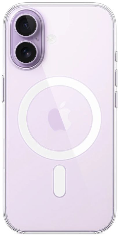Чехол Apple Clear Case с MagSafe для iPhone 17, прозрачный (MGF24FE/A)