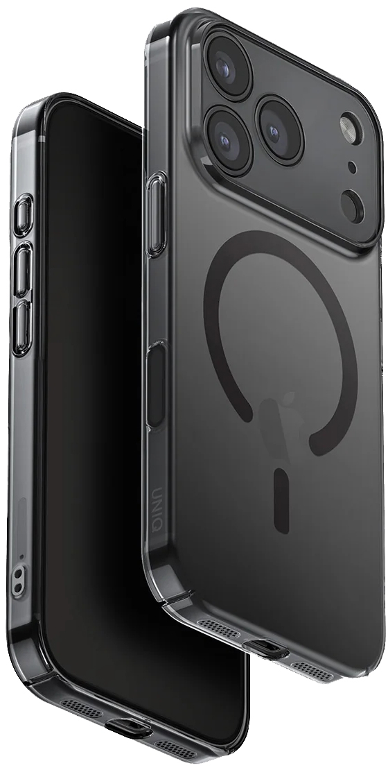 Чехол Uniq AirSuit с MagSafe для iPhone 17 Pro, прозрачный черный (IP6.3P(2025)-ASMGSMK)