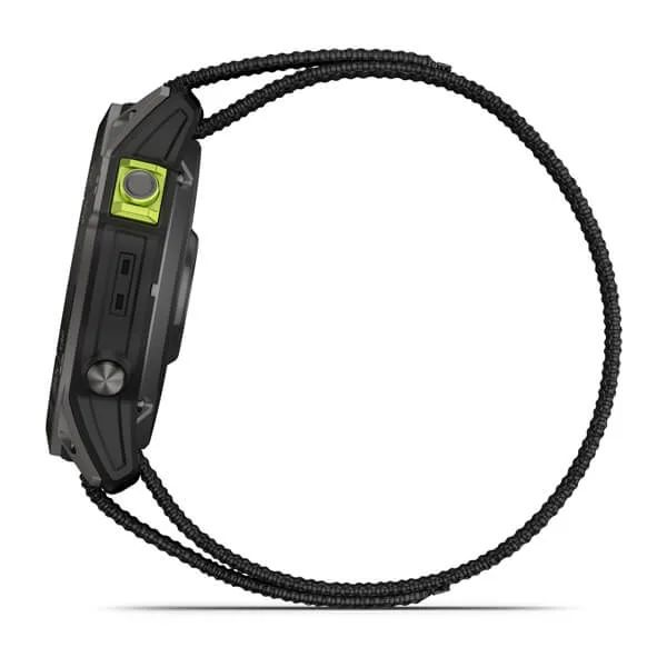 Умные часы Garmin Enduro 2, угольно-серый DLC титановый с нейлоновым ремешком UltraFit ( 010-02754-01)