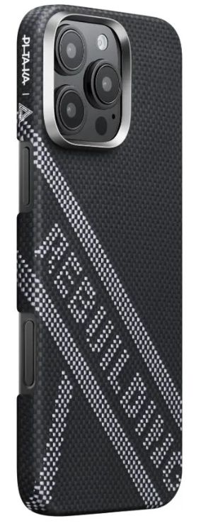 Pitaka Re-Tros Tactile Woven Case для iPhone 16 Pro, черный (Rebuilding) KI1601RTR