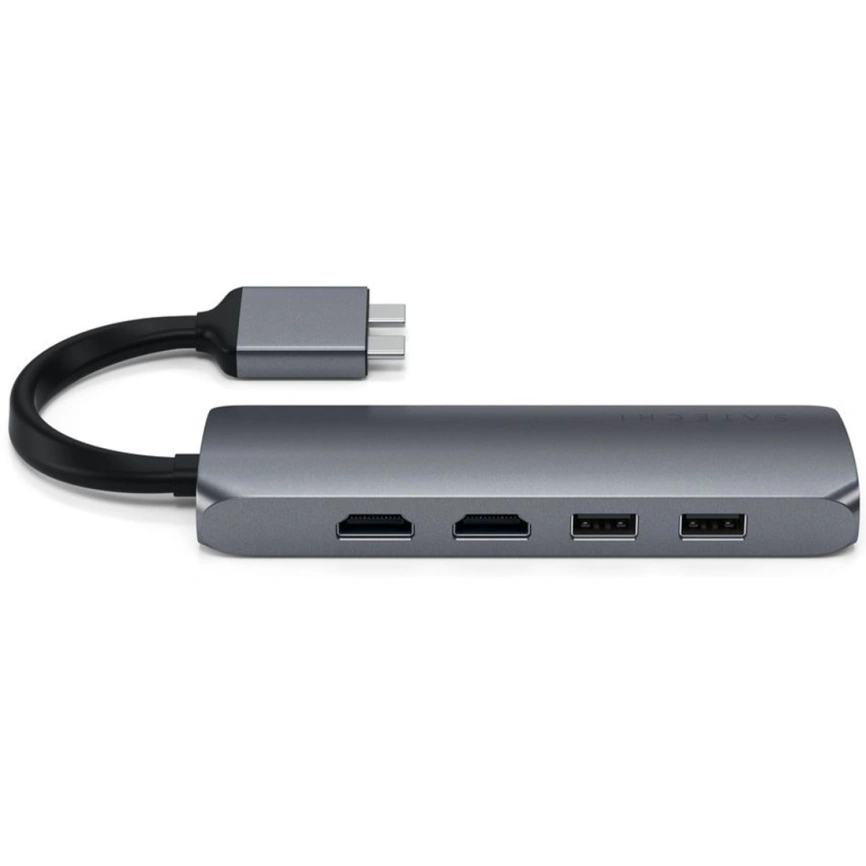 Satechi USB-C 8 в 1 Hybrid Multiport Adapter, серый (ST-TCDMMAM)