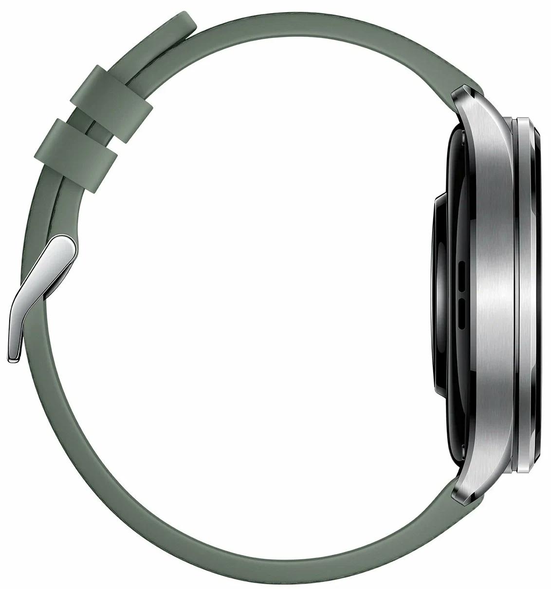 Смарт-часы Xiaomi Watch 5, серебристый (Juniper Green Strap)